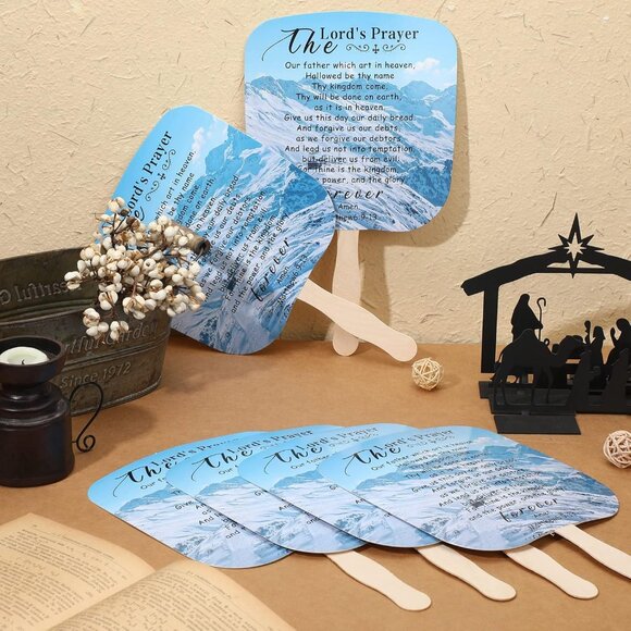 Church Fans Christian Gift Handheld Bible Verse Bulk for Easter Holy Week - Picture 6 of 7